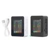 Air Quality Tester Accurate Indoor CO2 Monitor ABS Multifunctional USB Charging Backlight LCD Screen  for Office
