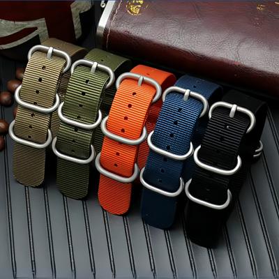 18mm20mm22mm24mm Nylon Woven Canvas NATO Watchband Strap Fine Steel Needle Buckle Universal Bracelet for SEIKO IWC Citizen 2028