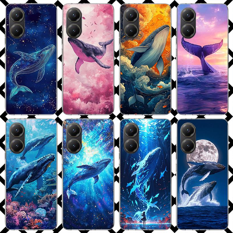 Humpback Whale Sea Giant Phone Case for Xiaomi Poco F7 Ultra X7 X6 X5 Pro X4 Gt M8 M7 Redmi 15 15C 13 13C 12 12C Soft Cover Fund