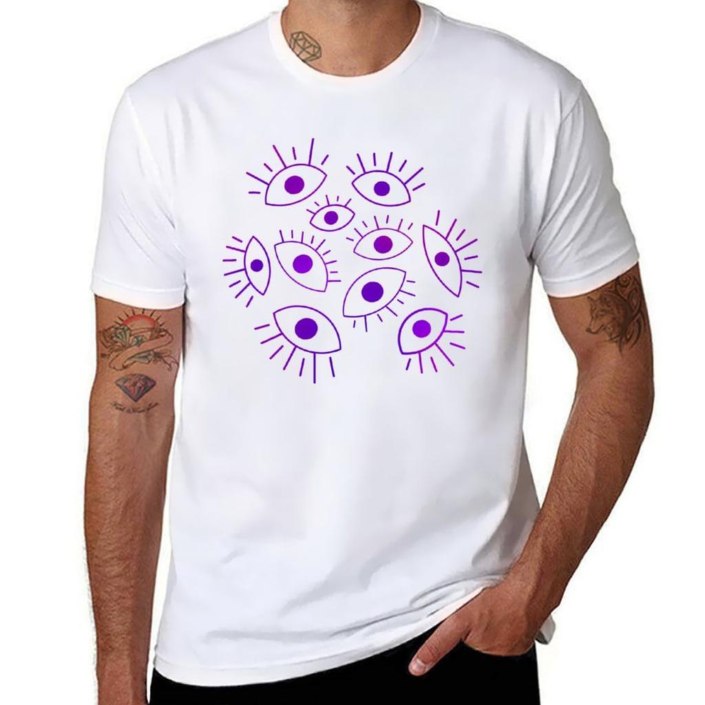 Eyes Of The Void - Purple T-shirt Cotton T Shirts Man 100% Man Tshirt T Shirt Man Designer T-shirt
