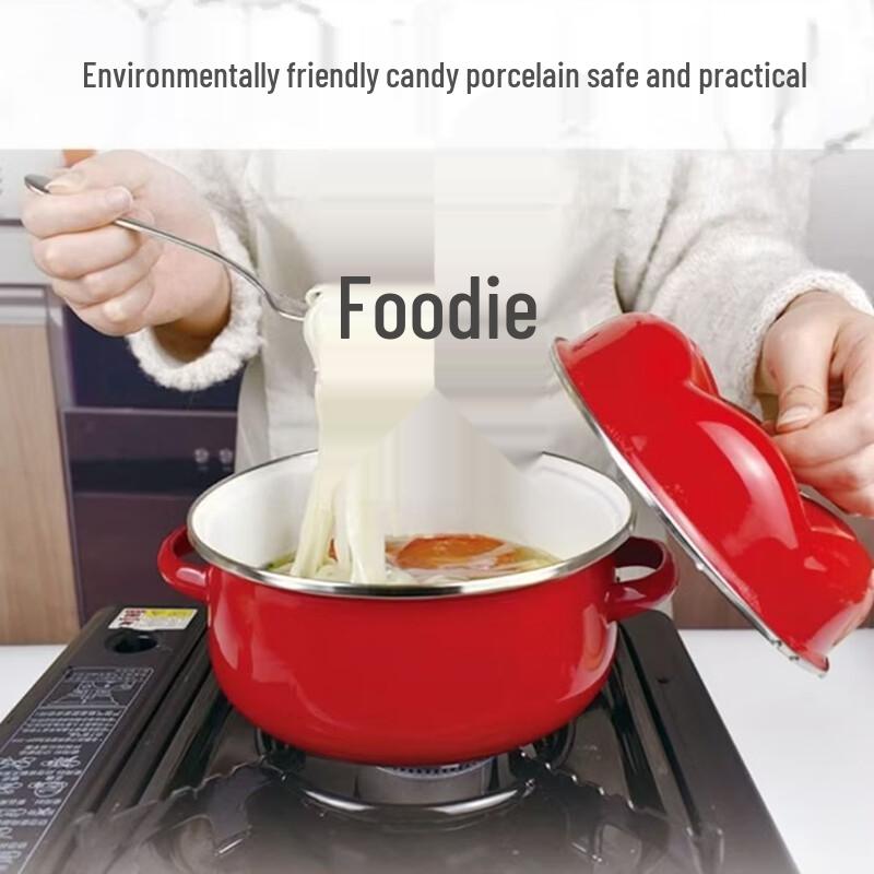 Cartoon Enamel Tomato Soup Pot