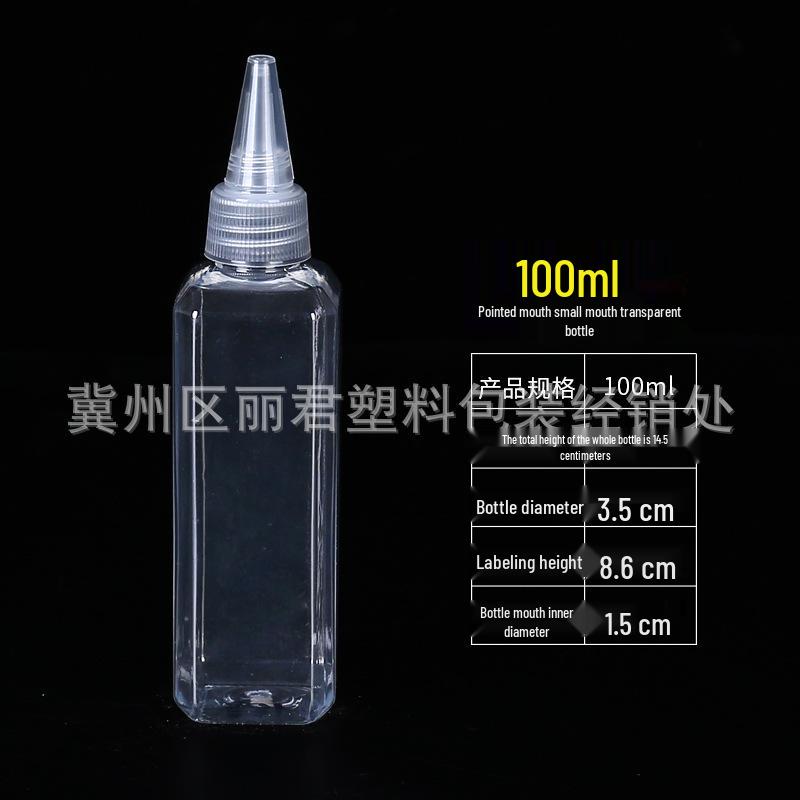 5-200ml Clear Pointed Tip Plastic Dropper Bottle