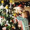 Velas de Árvore de Natal com Controlo Remoto Velas LED Sem Chama Luzes Decorativas 6 Peças Decorações de Natal para Feriado Interior