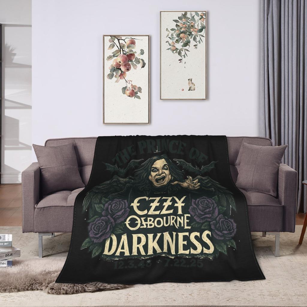 Ozzy Osbourne Rock Band Deka Fleece Jaro Podzim Multifunkční Měkké Přehozy pro Lůžkoviny Cestovní Lůžkoviny Přehozy