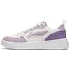 Li Ning Sycee V2 Slip Resistant Cushioning Abrasion Resistant Low Top Skateboard Shoes Women's White Purple AGCU248-4