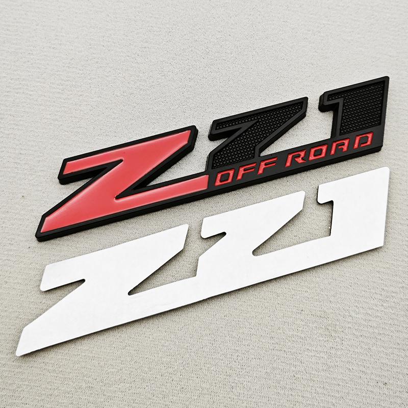 AABKA1 3D Metal Logo Z71 OFF ROAD Car Sticker Trunk Embelem Front Grille Badge For Chevy Chevrolet Silverado Colorado Tahoe Accessories