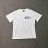Unisex Übergroßes Baumwoll-Grafik-T-Shirt Lockerer Schnitt Rundhalsausschnitt Kurzarm T-Shirt Herren Damen Freizeit