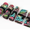 12/24/36/48/72 Holes Leaves Print Pencil Organizer Bag Canvas Pencil Wrap Pencil Roll Bag Pencil Storage Bag