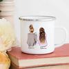 Personalisierte Beste Freundin Tasse Angepasster Name Kaffeetassen Getränke Wein Saft Teetassen Cartoon Mädchen Bedruckte Tasse Geschenke für Freunde