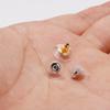 100Pcs Rubber Earring Backs Post Nuts Silicon Steel Earnuts Stud Earring Back for DIY Jewelry Making Accessories