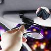 Car Sun Visor Organizer with Rhinestone Detail and Firm Grip for Eyewear and Card Storage Suitable for Most Vehicles