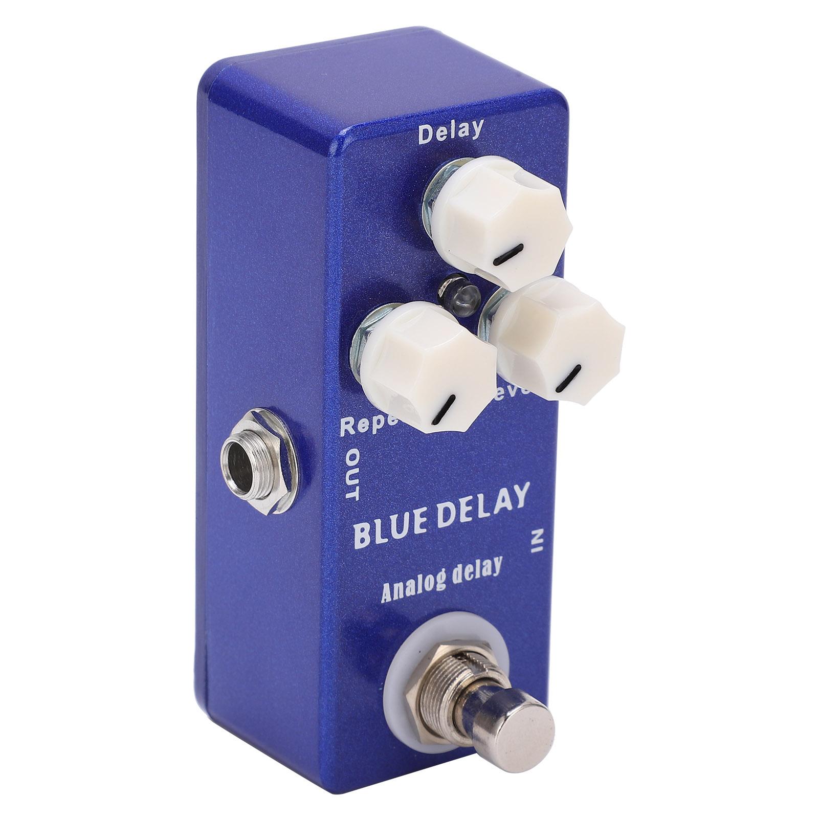

Педаль эффектов для гитары Mini Blue Delay Analogue True Bypass Регулируемая часть аксессуара для инструмента