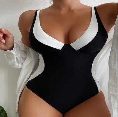 Maiô feminino de uma peça, com cobertura de carne e tamanho grande, fino, para águas termais