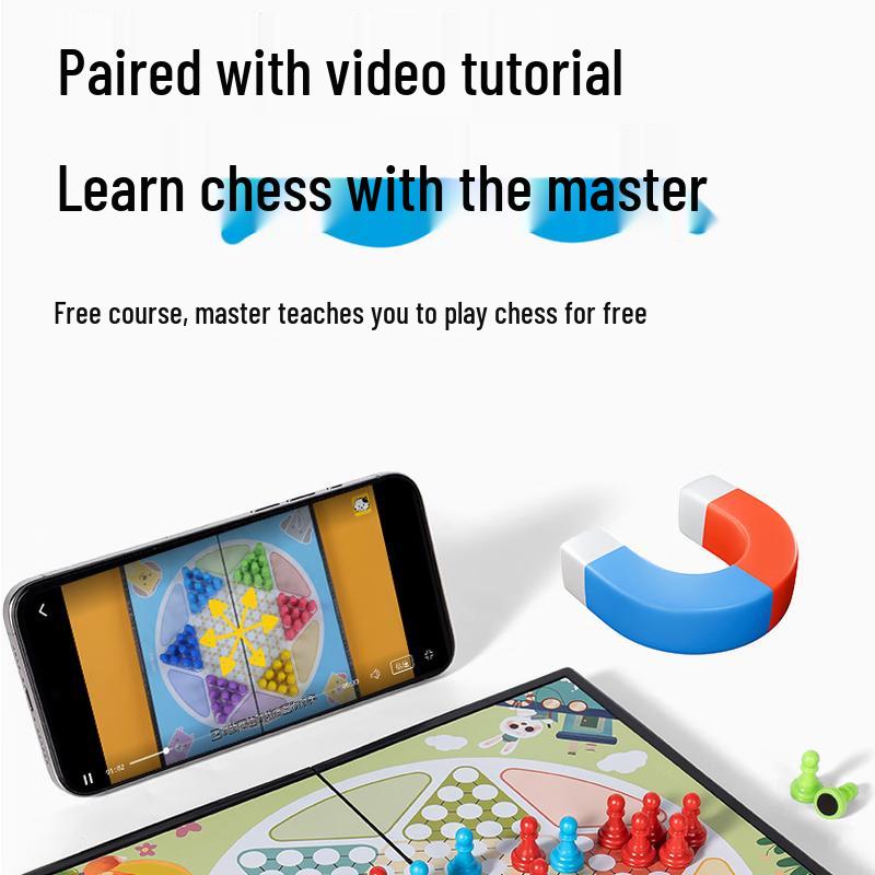 Deli Magnetic Checkers Game Set