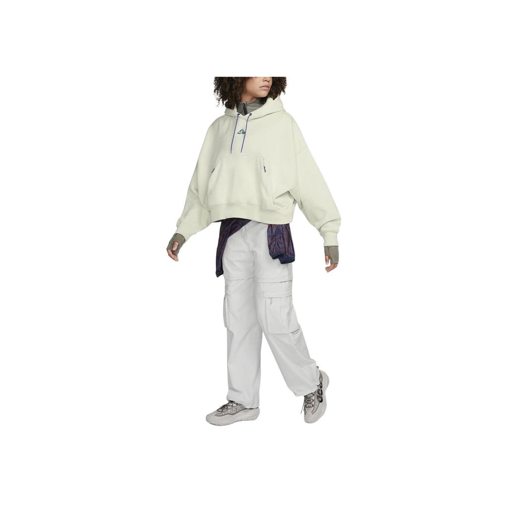 Nike ACG Therma-FIT Solid Loose Fit Hooded Sweatshirt Women Sweatshirts Light-Green DQ5807-020