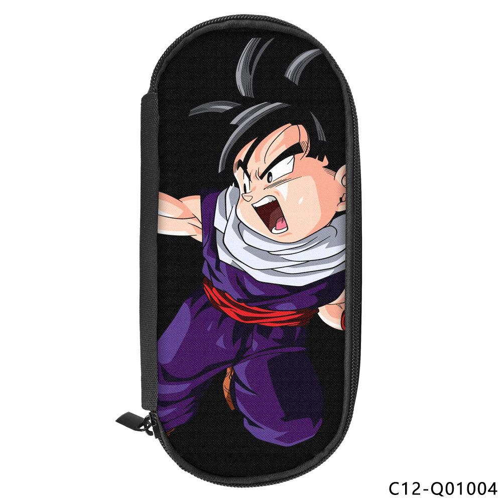 Dragon Ball Printed Polyester Pencil Case Student Stationery Box Portable Pencil Case Multifunctional Storage Bag