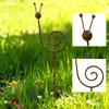 Weather Resistant Snail Shape Yard Art Rustproof Rustic Snail Sculpture  Patio Porch