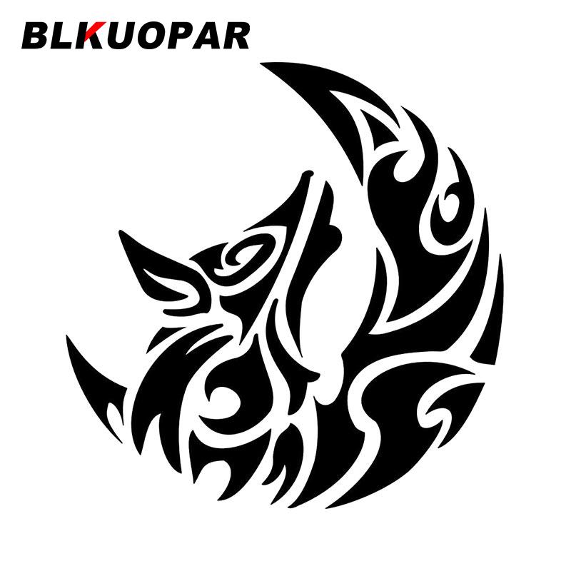 BLKUOPAR Tribal Moon Car Sticker Personality Original Waterproof Decal Scratch-proof Creative Air Conditioner Helmet Decoration