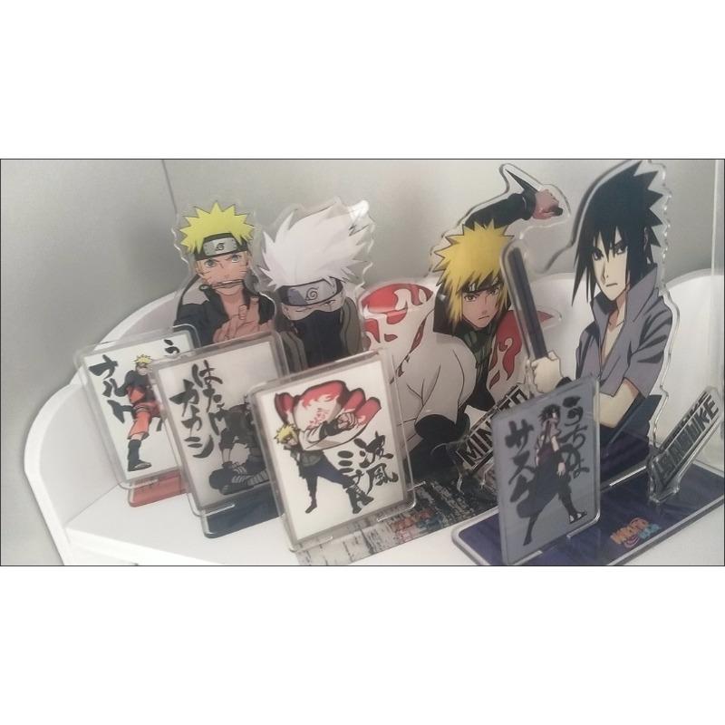 Naruto Acrylic Ornament Anime Action Figure Kakashi Sasuke Minato Car Desktop Decoration Model Pretty Children Toy Birthday Gift