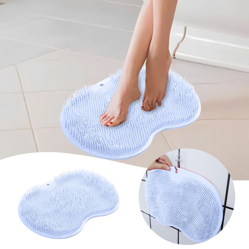 Foot Rubbing Floor Mat Bathroom Exfoliating Shower Massage Scraper Foot Mats Bathtub Non-Slip Bath Mat Body Cleaning Tools