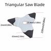 Manganese Steel Lawn Mower Blades Triangular Shape Double-sided Blades  Garden Maintenance