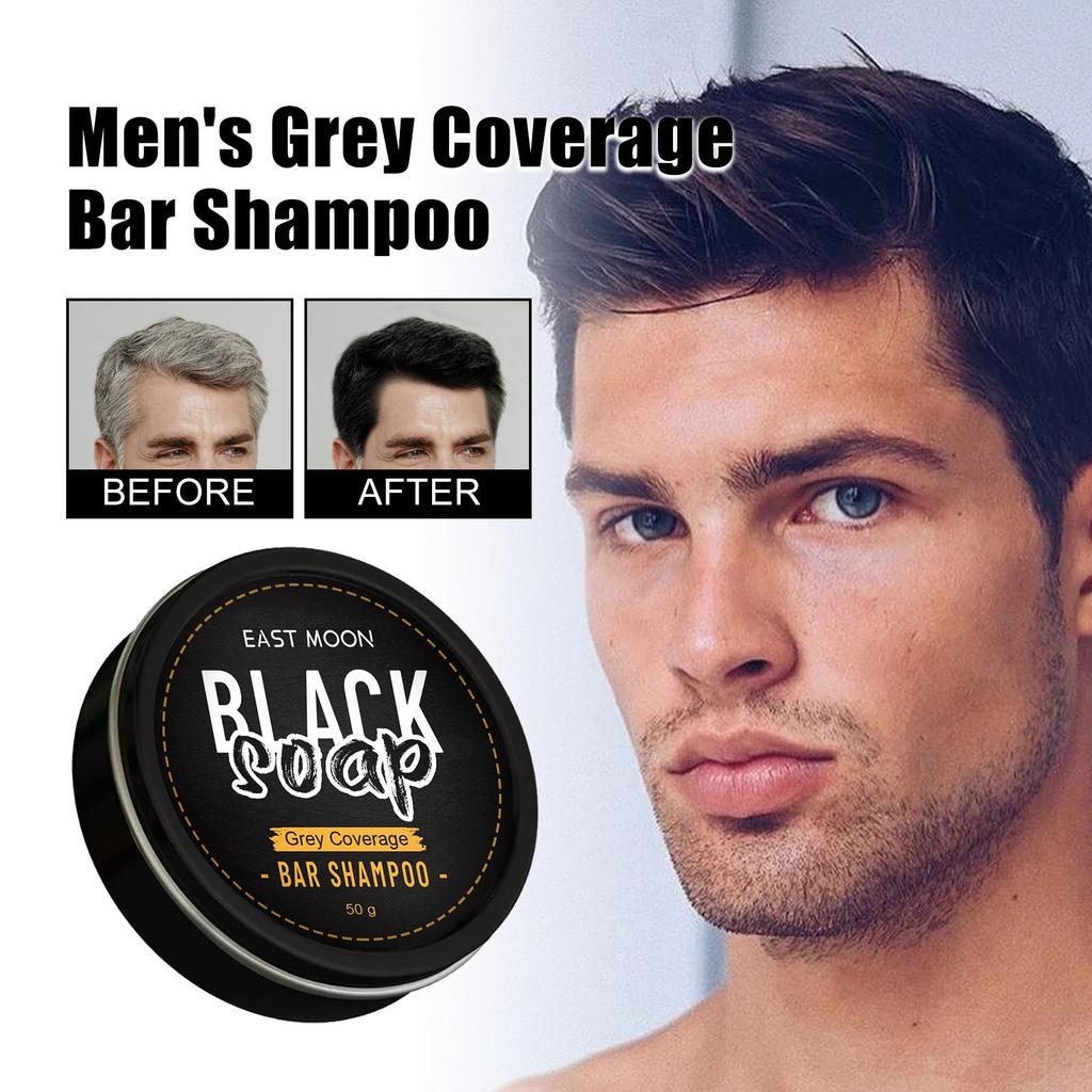 Polygonum Multiflorum Black Hair Soap Darkening Shampoo Bar Repair Gray White Color Dye Face Hair Body Shampoo For Man Women