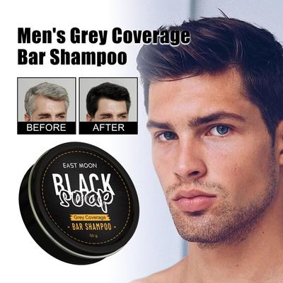 Polygonum Multiflorum Black Hair Soap Darkening Shampoo Bar Repair Gray White Color Dye Face Hair Body Shampoo For Man Women