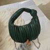 Niche underarm pleated bag women's autumn and winter new retro popular women's bag versatile portable soft knot dumpling bag