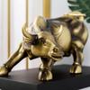 Bull Sculpture Modern with Base for Office Decoration Home Decor Room 40cmx23cmx26cm