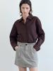 Elssibeui Brown Mini Check Shirts