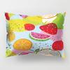 Ins Fruit Single Sided Polyester Pillow Case Watermelon Banana Pineapple Strawberry Pattern Waist Cushion Cover Bedside Pillow Case