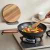 Uncoated Iron Pan Thickened Body Traditional Wok Handcrafted Cooking