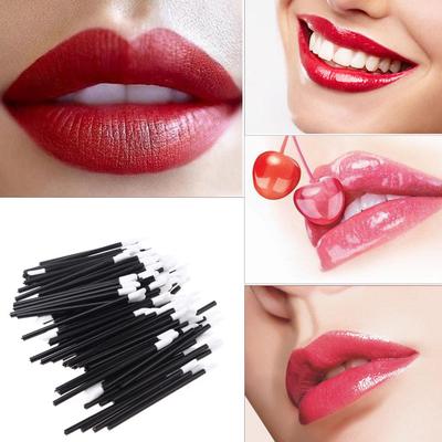 100 Pcs Disposable Lipbrush Lip Gloss Brush Wands Lipstick Gloss Applicators Makeup Tool