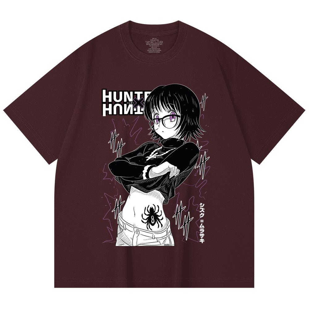 230 Gsm 100% Cotton HXH V9 Shizuku Print Unisex Heavy Cotton T Shirt