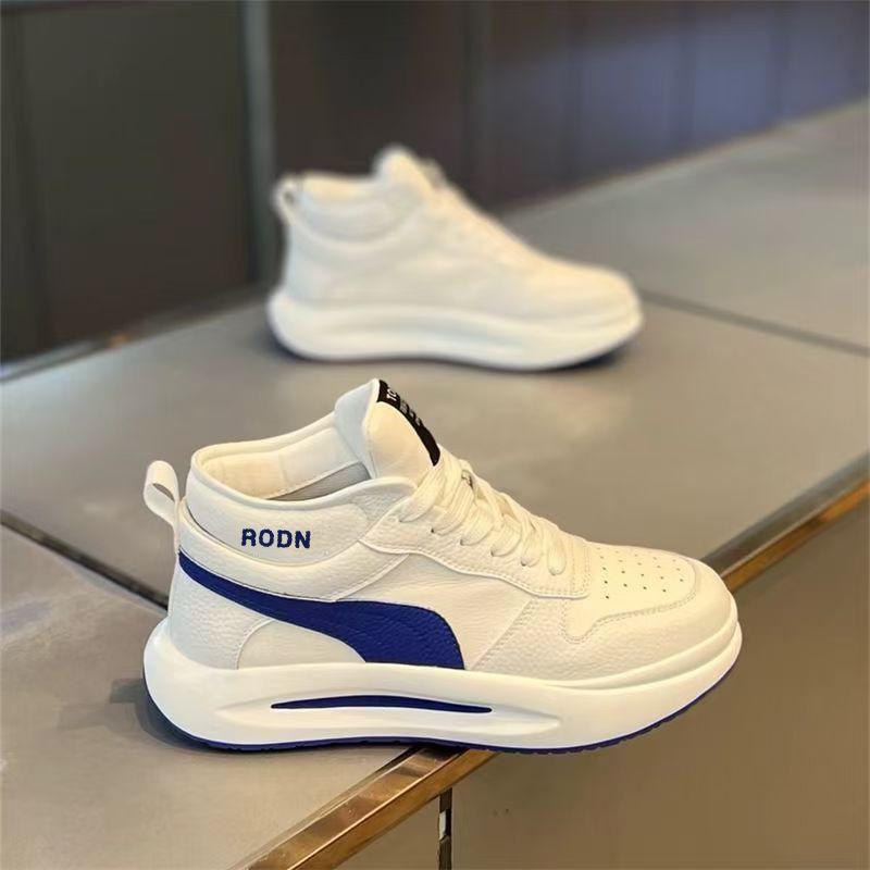 Leather High-top Shoes Couple Shoes Autumn and Winter New Versatile Student Casual Sports Shoes Men's Shoes