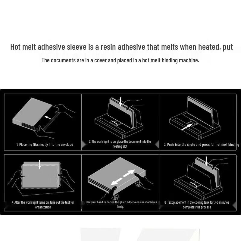 Deli A4 Hot Melt Binding Covers CN Plug (adapter Included)