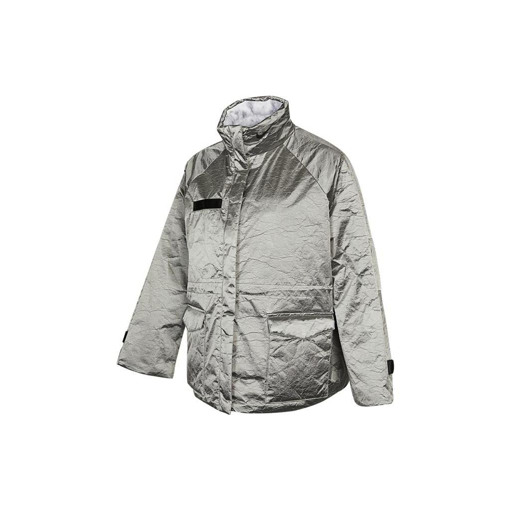 

New Nike Puffer Jacket Women s Silver DD4647-013 XL