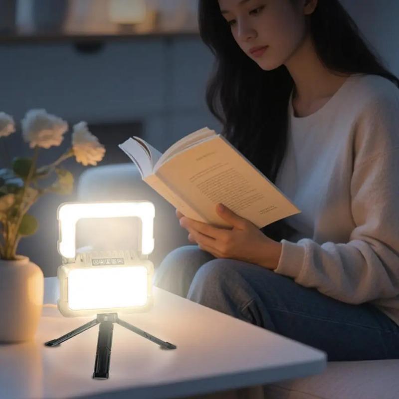 Waterproof 4800mAh High Power Rechargeable LED Camping Tent Light Portable Outdoor Emergency Searchlight Hanging Night Lamp