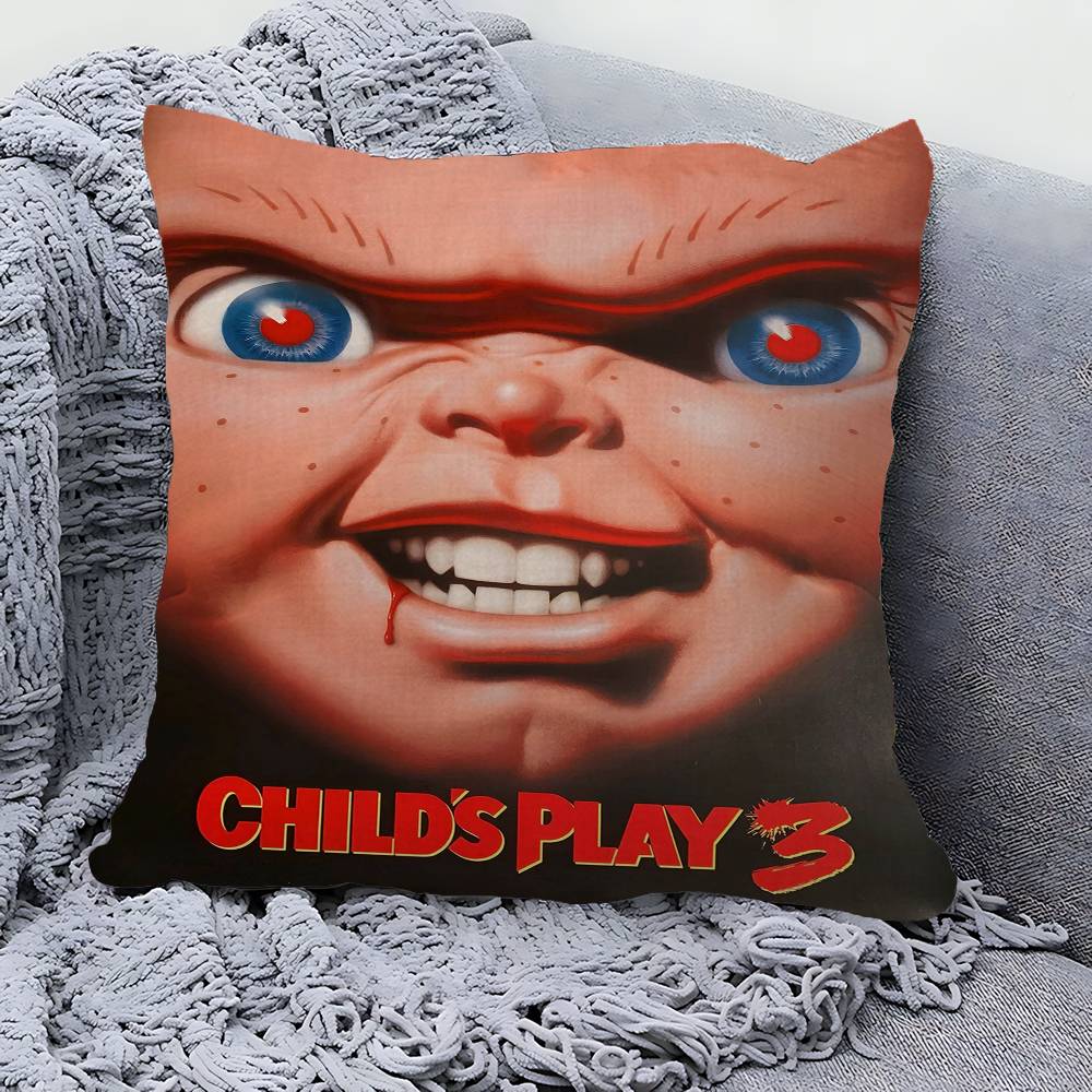 Classic C-ChuckyS Horror Movie Pillow Gifts Home Office Furnishings Bedroom Sofa Car Cushion Cover Case 45x45cm