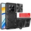 Slide Lens Cover for Xiaomi Redmi Note 15 / 15 Pro Plus 5G Case Magnetic Ring Holder Protection Phone Cover Capa