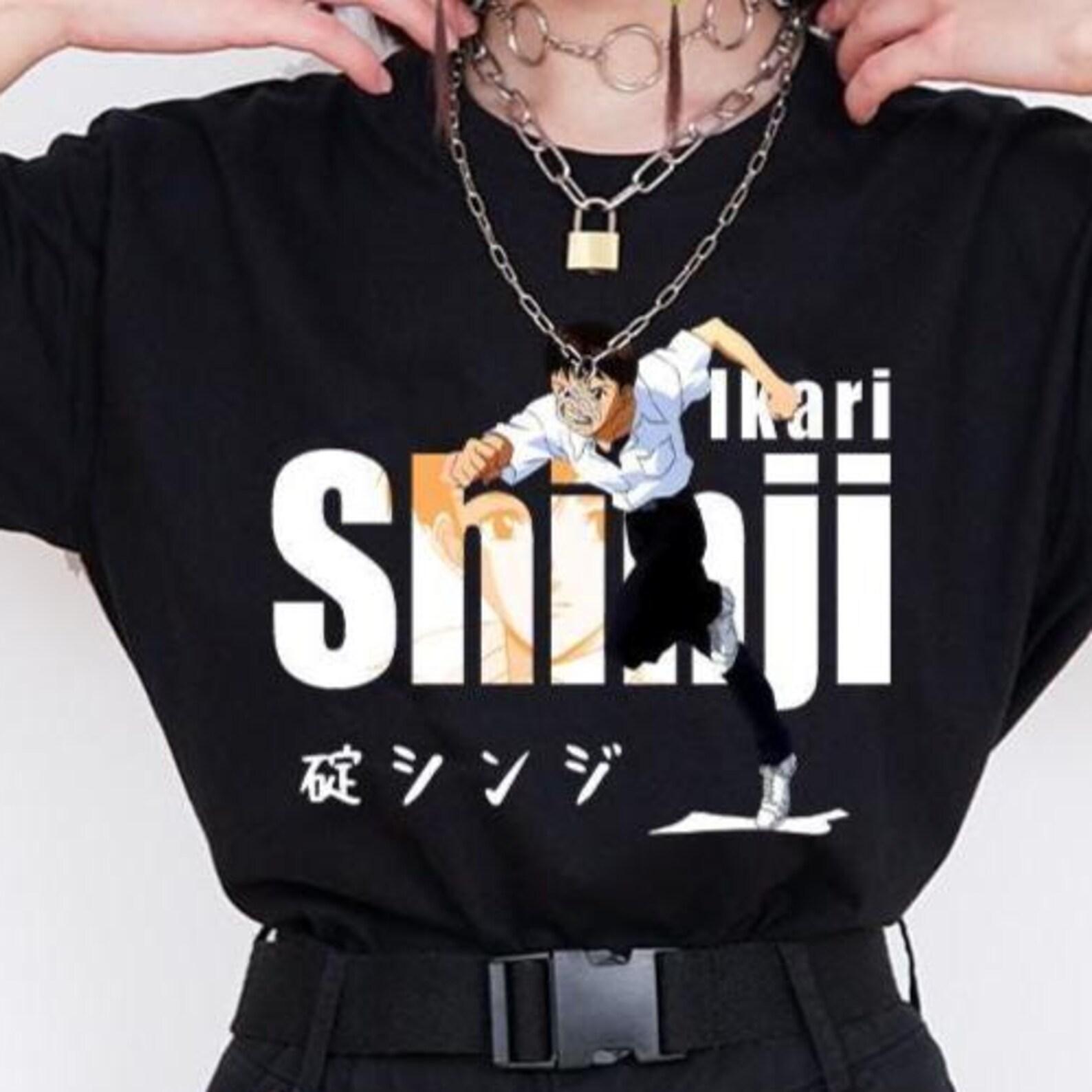 Shinji Ikari Anime Shirt – Evangelion Tshirt,EVA Tee,Manga Cosplay Merch L