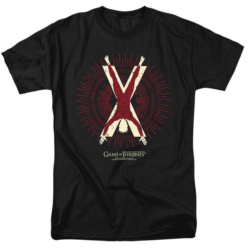 Game Of Thrones - Bolton Burst Sigil - Adult Unisex Short Sleeve T-Shirt - Black 2XL
