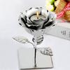 Practical 3D Rose Flower Candlestick Handicraft Simple Lotus Candle Holder Exquisite Emulation Flower Ornaments Wedding Party