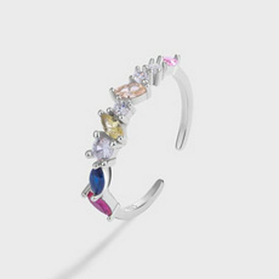 S925 Silber Doppelblumenring - Damen Mori Stil, Nischendesign, Beliebtes Zeigefinger-Accessoire für Influencer