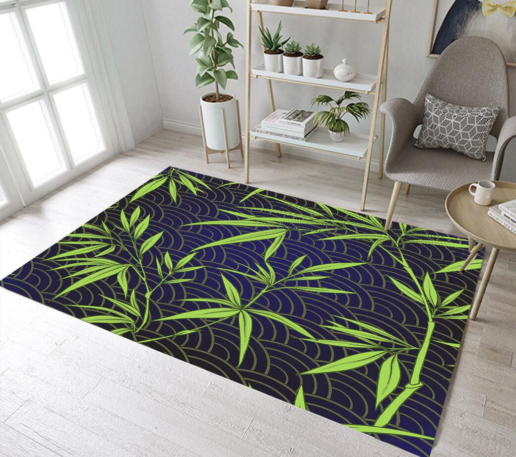 Covor de Vară Frunze Tropicale Hawaiene Covor cu Frunze de Palmier Covor de Zonă Pentru Decor Living Dormitor Covoraș de Podea Frunză Verde Covoraș de Ușă pentru Intrare
