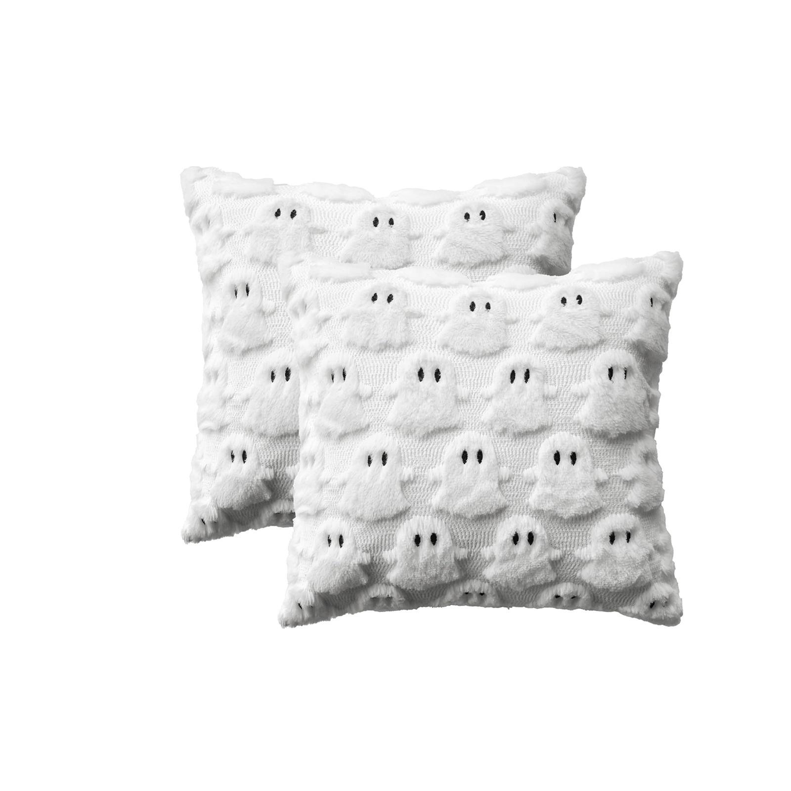 

Хэллоуин Принт Наволочка Квадратная Наволочка Диванная Наволочка Без Наполнителя Удобная Наволочка One Size белый