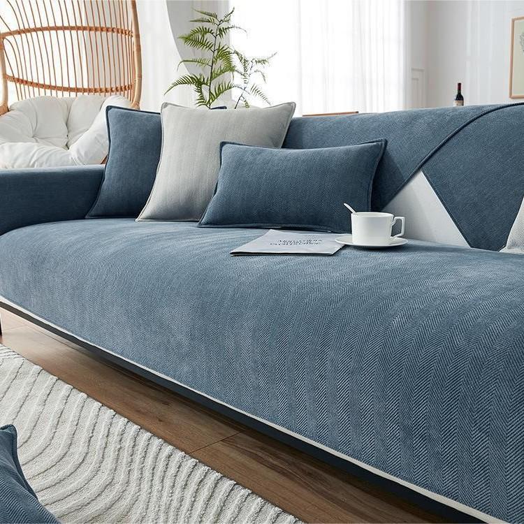Chenier Light Luxury High-End Sofa Cushion, Seat Cushion Cover Cloth, Universal Non-Slip All-Inclusive All-Inclusive Sofa Cover Towel