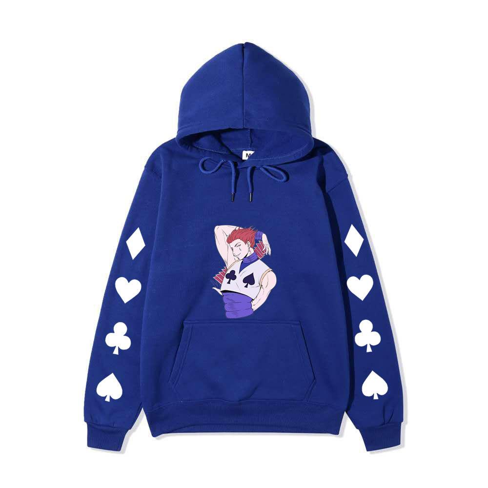 Hunter X Hunter Hisoka Anime Print Hoodie Unisex Casual Streetwear Long Sleeve Sports Pullover Sweatshirt