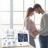 OurWarm Sonogram Picture Frame, Ultrasound Picture Frames with Baby Countdown Weeks, Baby Announcement, Birth Information, Expecting Mom Parents to