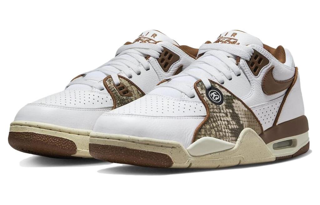 Nike Air Flight '89 Low X Stüssy White And Pecan FD6475-100